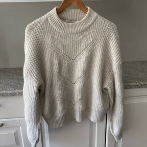 Cream cozy sweater medium